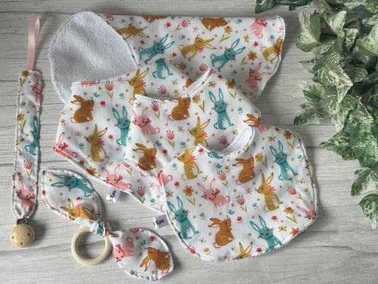 Cotton & Terry Towelling Baby Sets - Bunny life