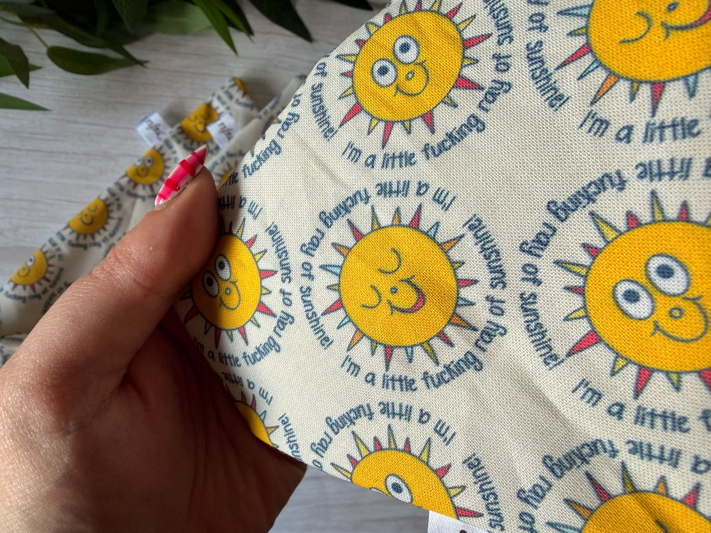 Cotton Pet Scrunchie Bandana - I’m a ray of f***ing sunshine ‘26