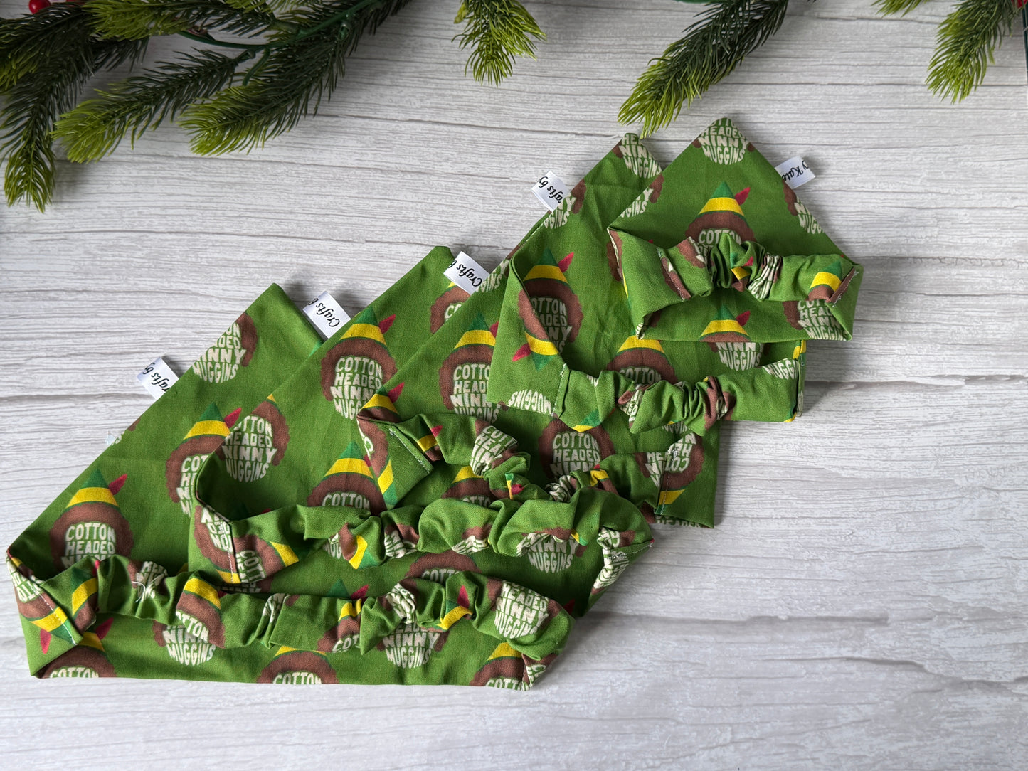 Cotton Pet Scrunchie Bandana - Cotton Headed Ninny Muggins