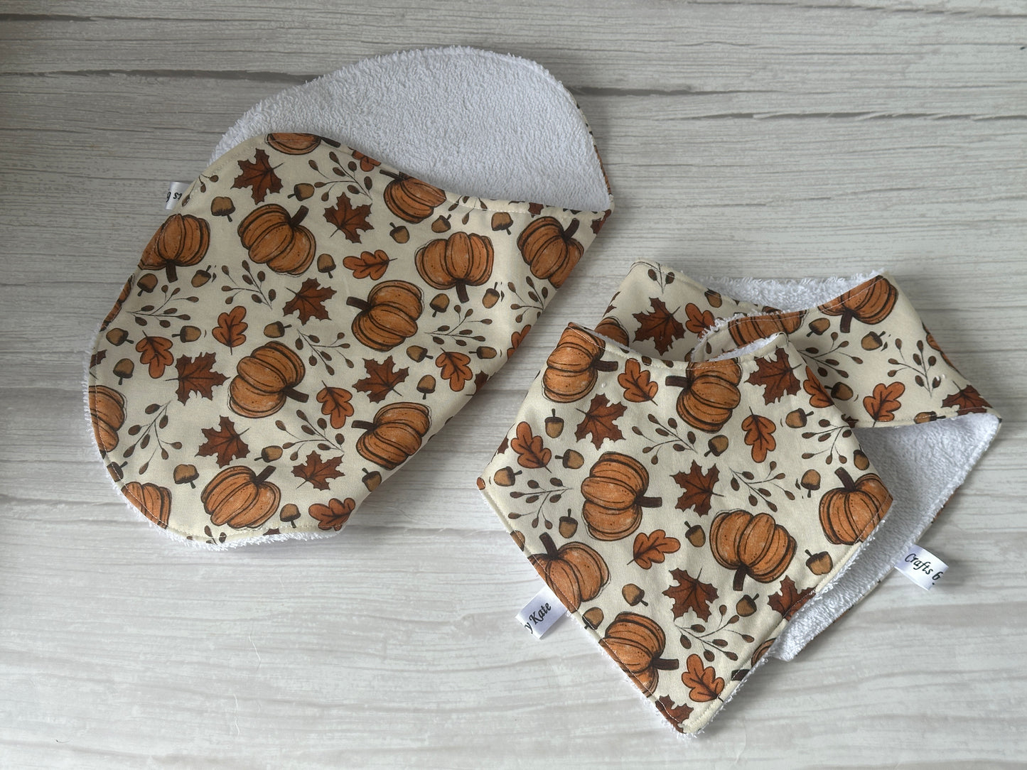 Cotton & Terry Towelling Baby Sets - Pumpkin Cottage