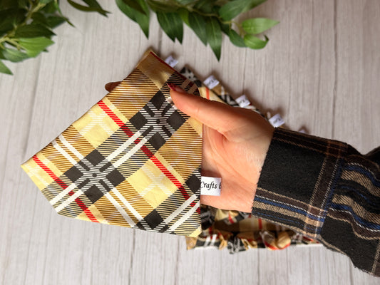 Cotton Pet Scrunchie Bandana - Burberry lovers
