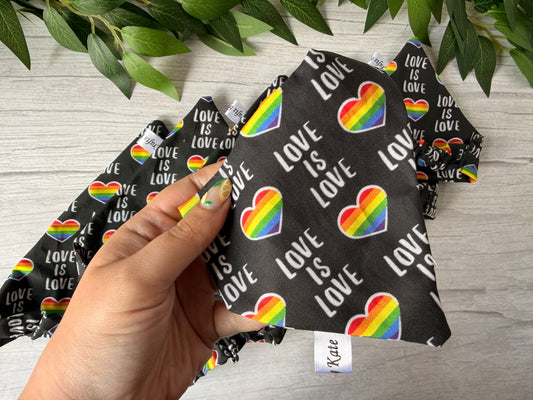 Cotton Pet Scrunchie Bandana - Pride love