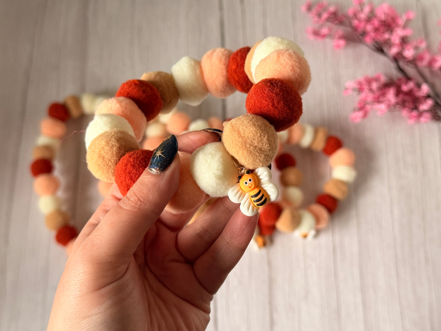 PomPom Pet Collar - Bee love