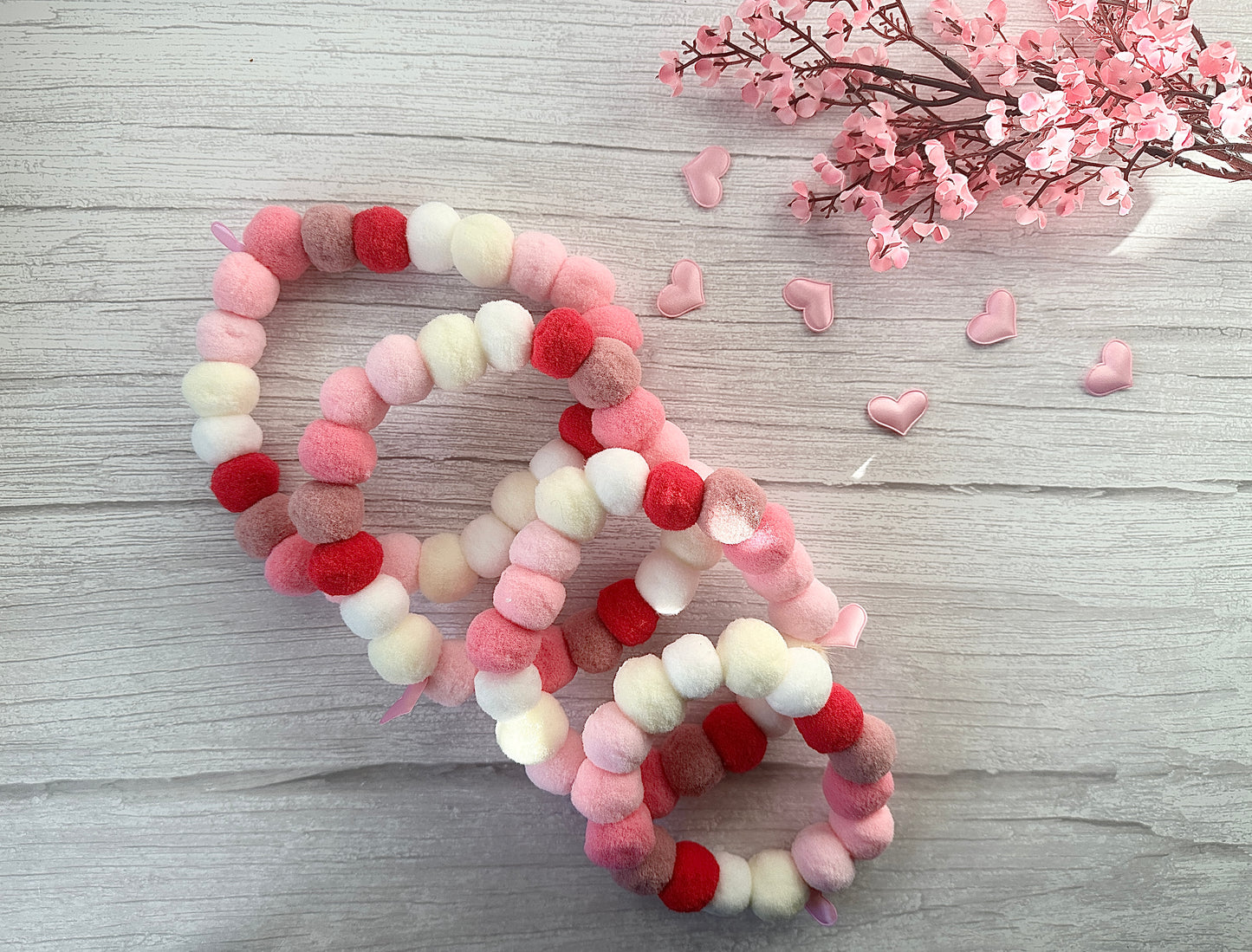 PomPom Pet Collar - Valentine’s