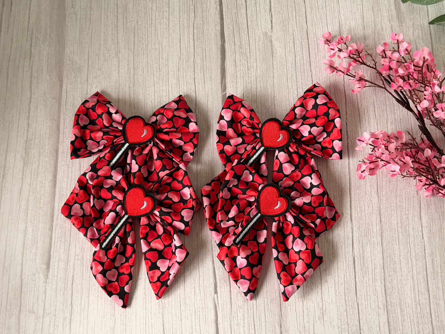 Pet Sailor Bows - Be my valentine