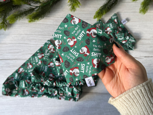 Cotton Pet Scrunchie Bandana - You ain’t getting s***