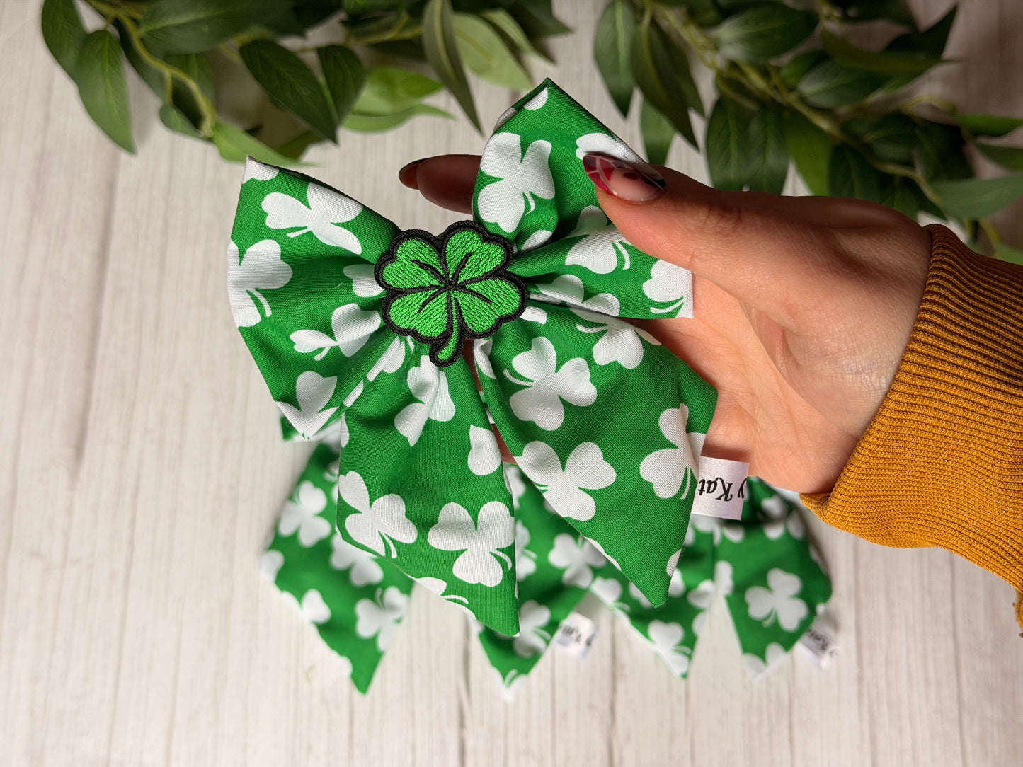 Pet Sailor Bows - Luck of the Irish