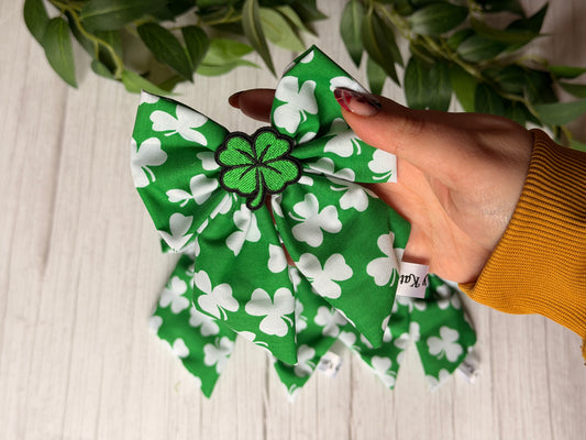 Pet Sailor Bows - Luck of the Irish