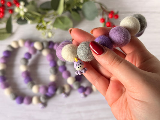 PomPom Pet Collar - Unicorn Dreams