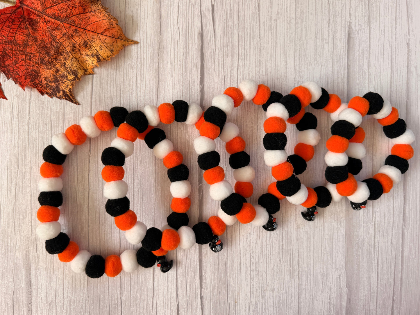 PomPom Pet Collar - Halloween Duck