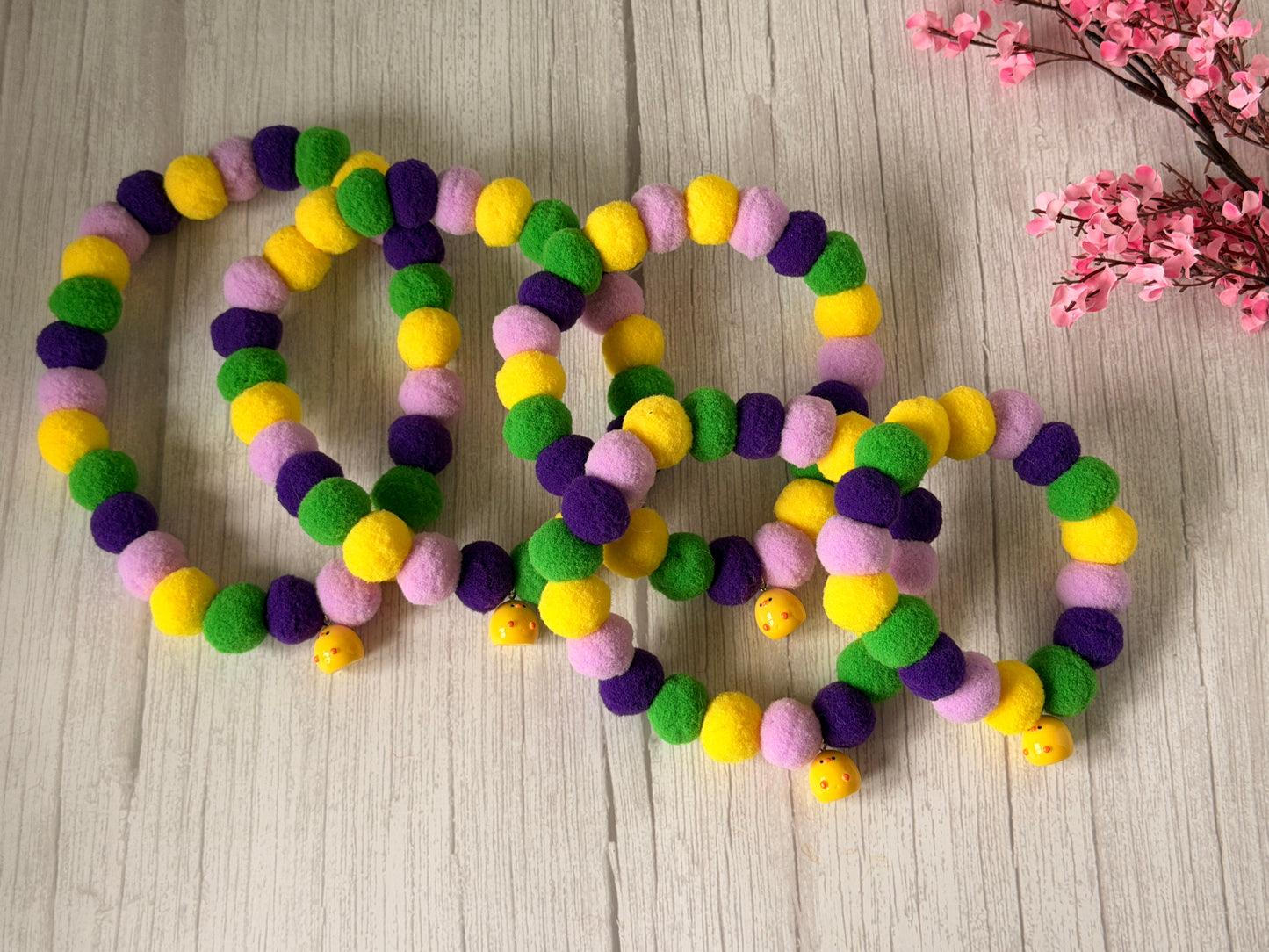 PomPom Pet Collar -  Chick Season