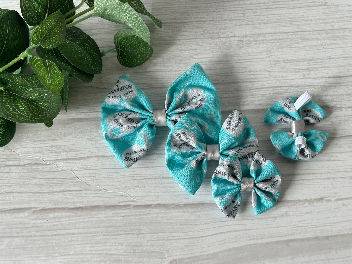 Cotton Pet Bow with collar attachment - Please Return to Sniffany & Dog