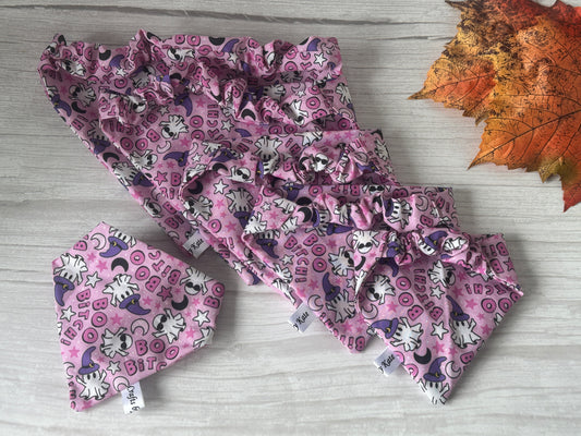 Cotton Pet Scrunchie Bandana - Boo Bitch