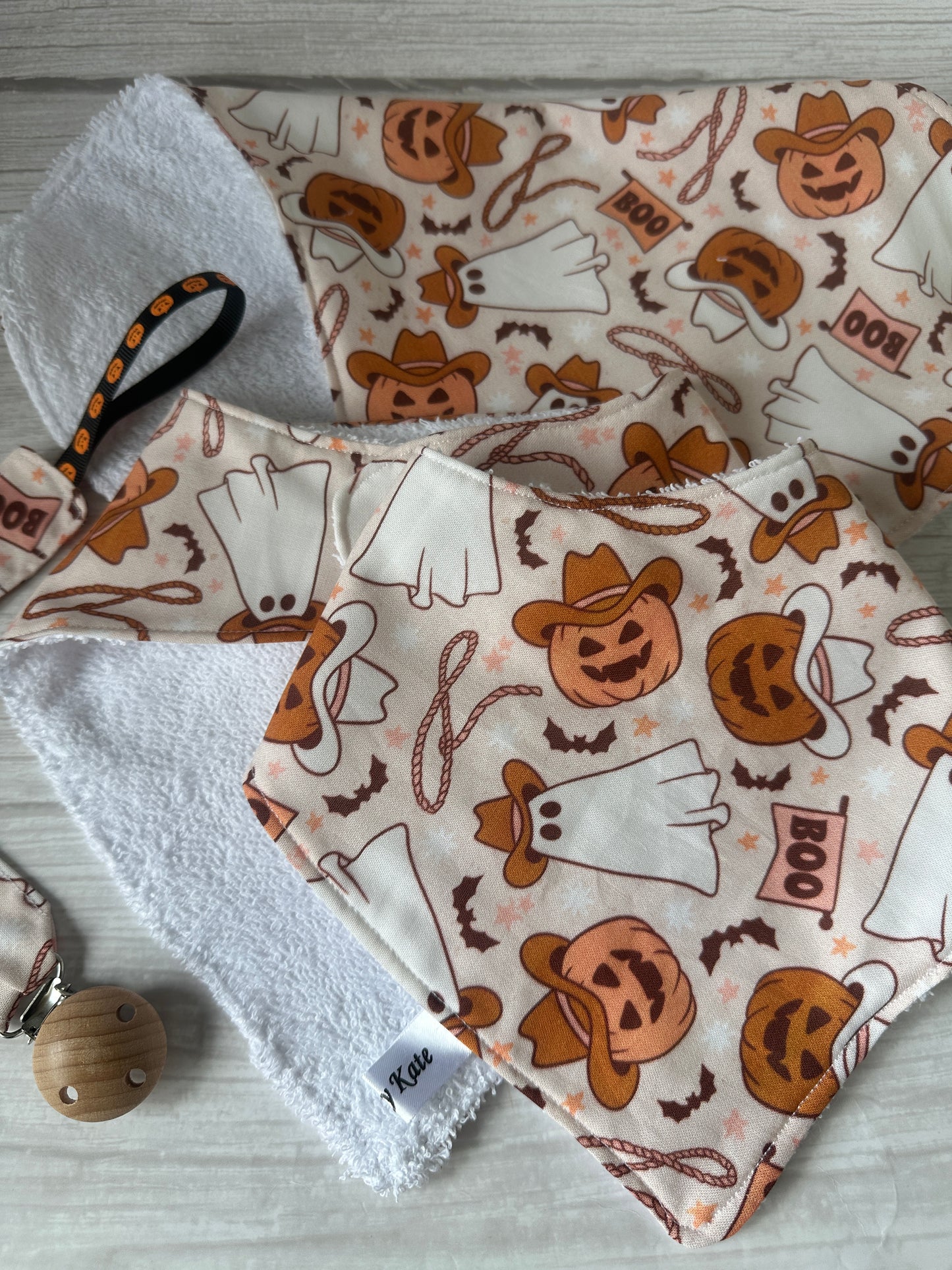 Cotton & Terry Towelling Baby Sets - Halloween Cowboy