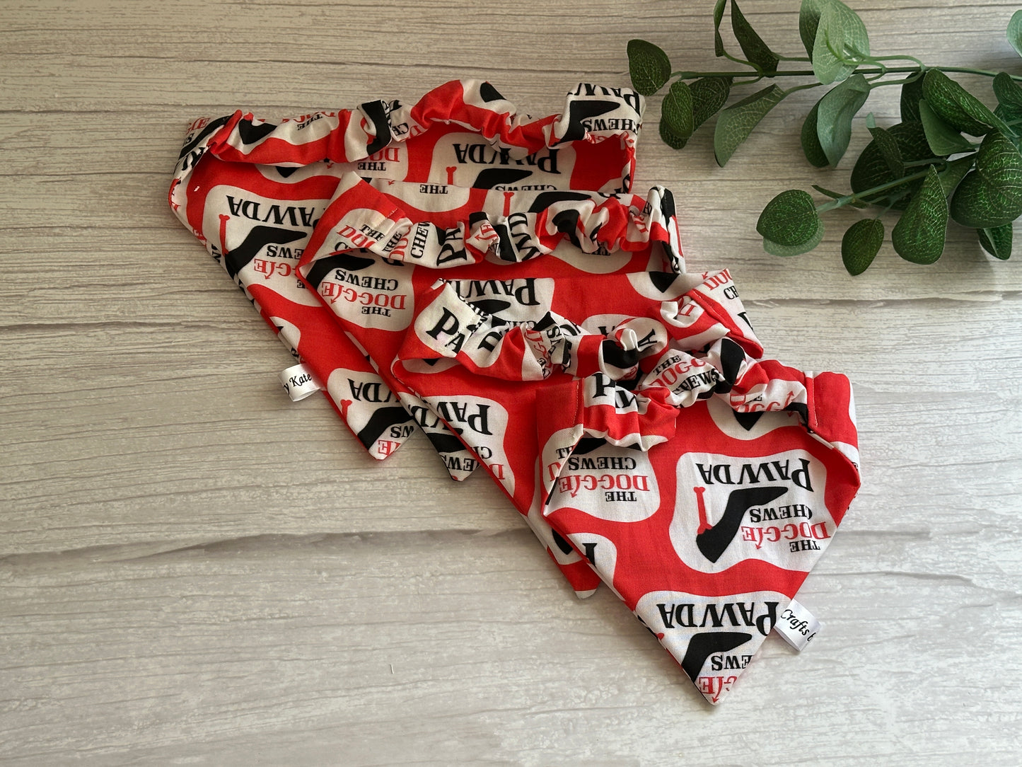 Cotton Pet Scrunchie Bandana - The Doggie chews Pawda