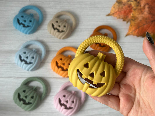 Pumpkin Lantern Silicone Teethers