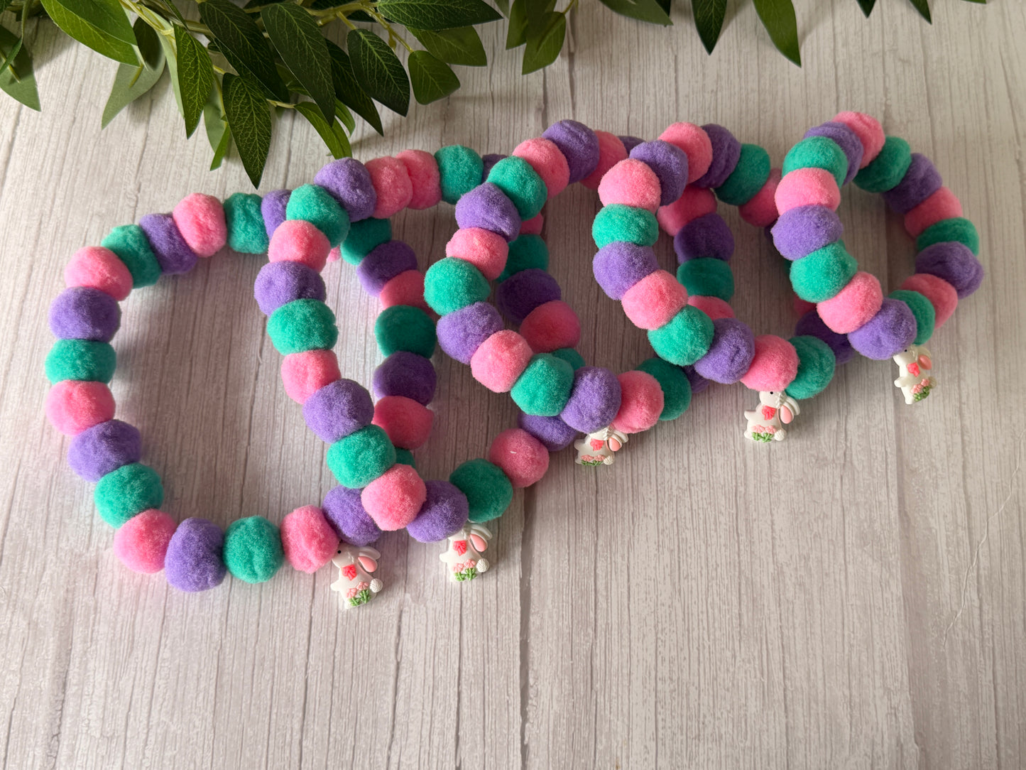 PomPom Pet Collar - Rabbit season