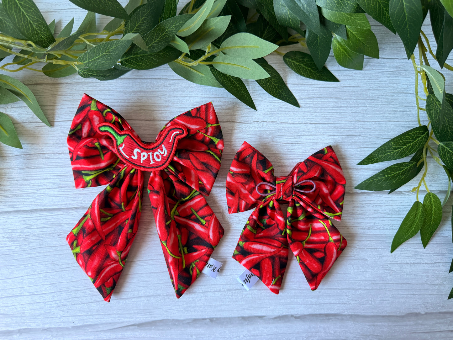 Pet Sailor Bows - Spicy