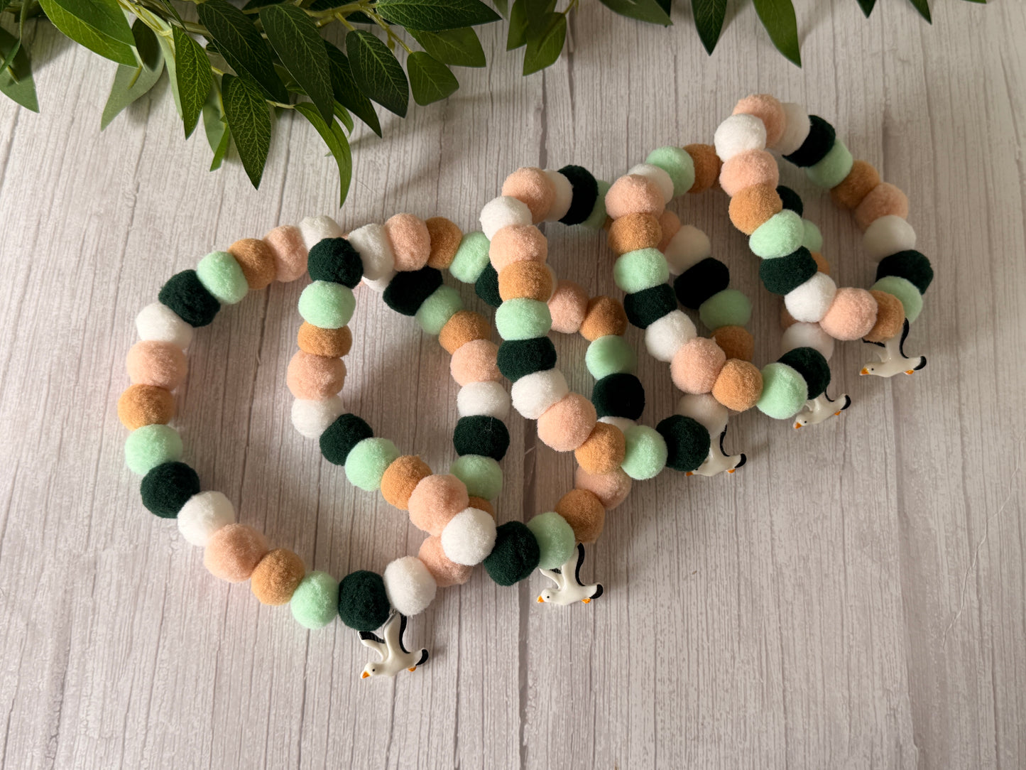 PomPom Pet Collar - Silly Seagull