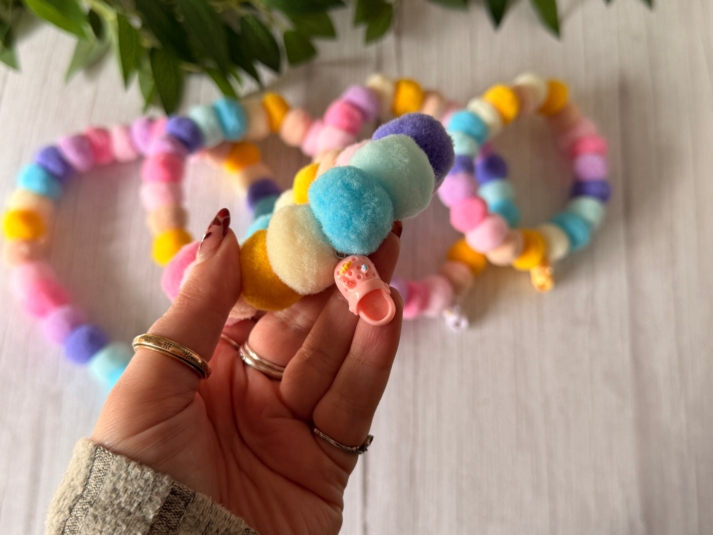 PomPom Pet Collar - Croc Obsession