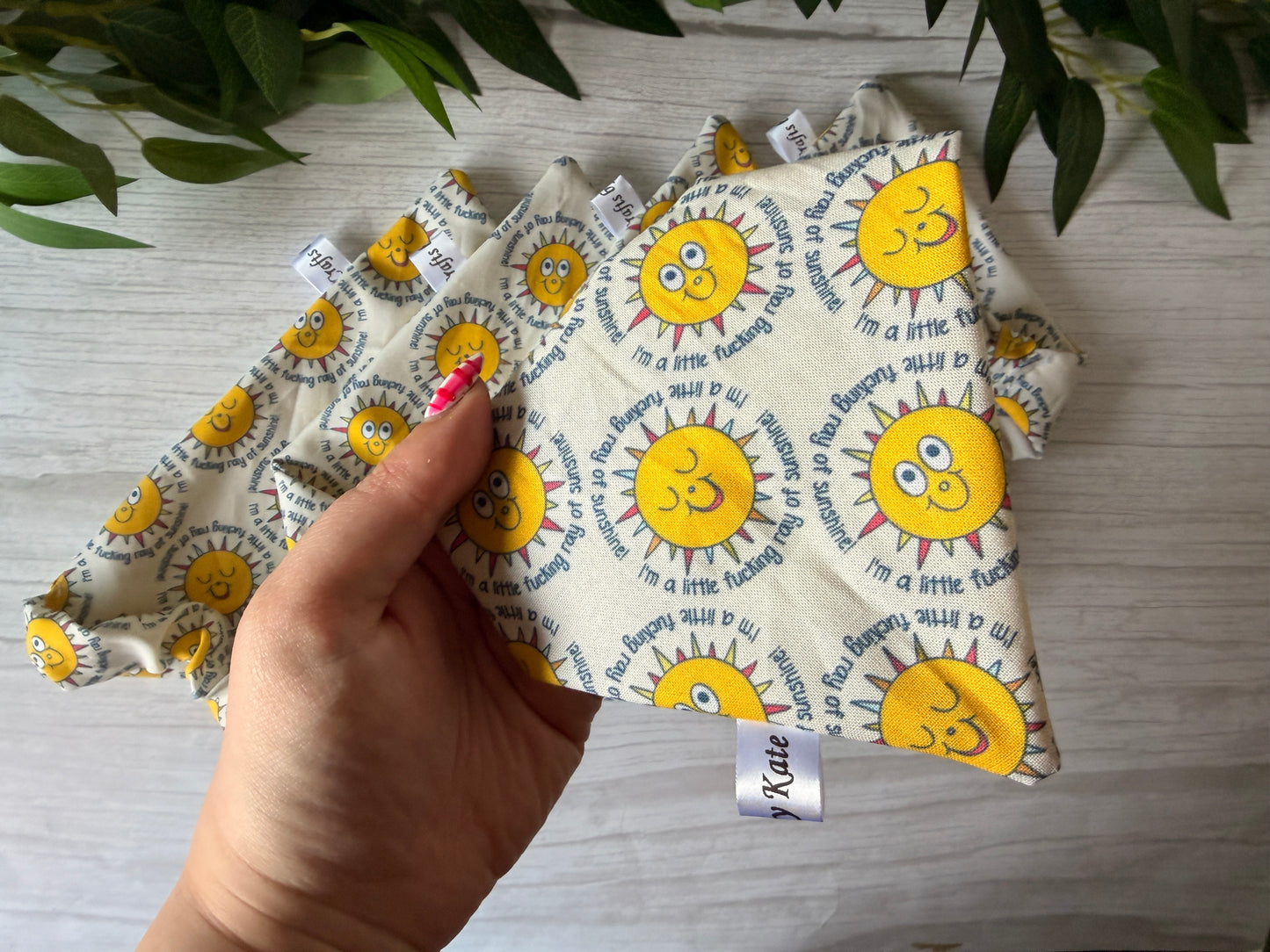 Cotton Pet Scrunchie Bandana - I’m a ray of f***ing sunshine ‘26