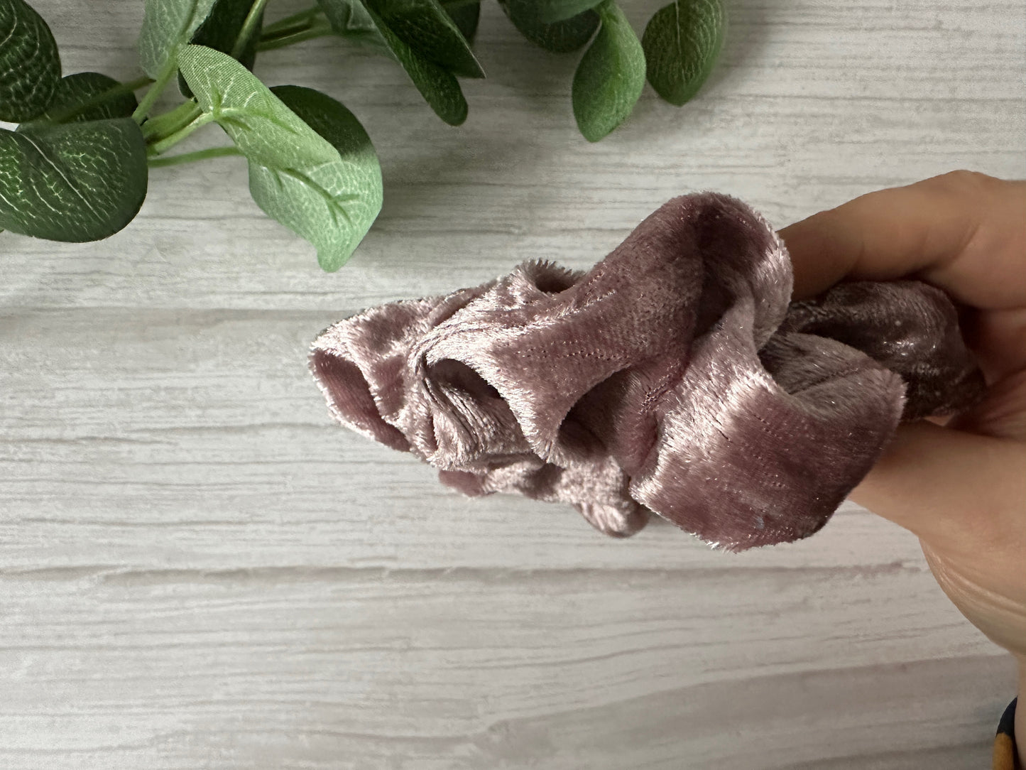 Crushed Velvet Extra Large Scrunchie - Blush Pink