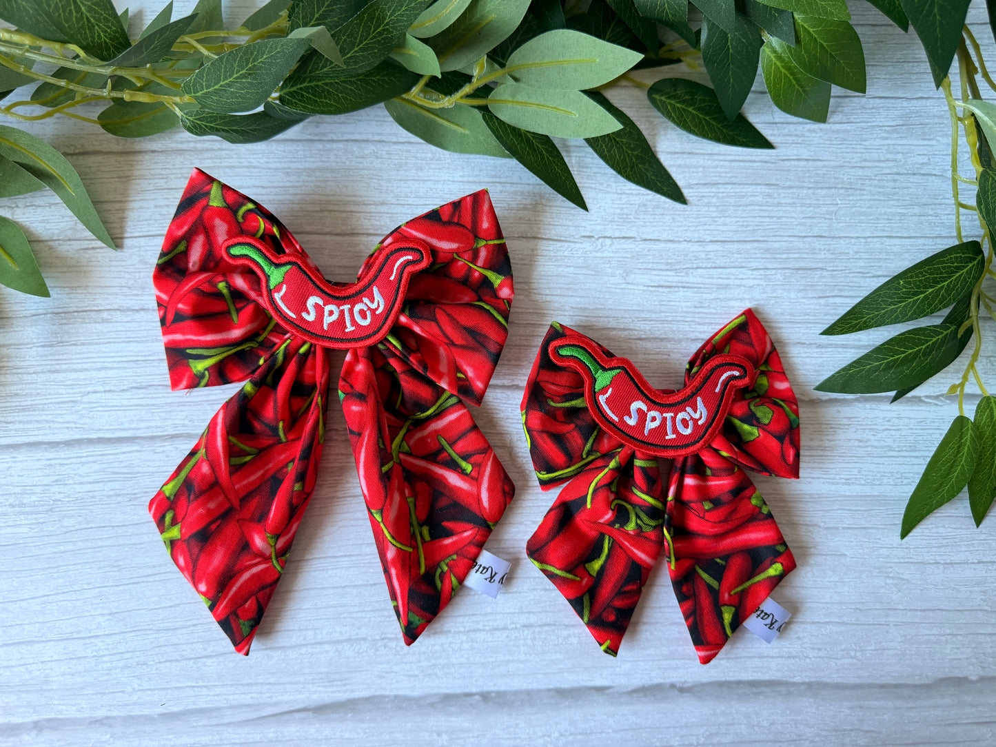 Pet Sailor Bows - Spicy