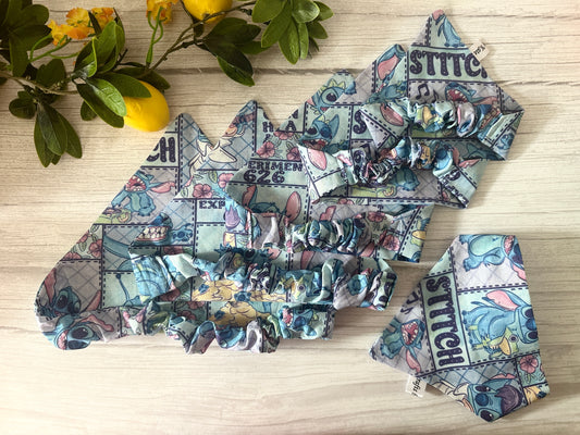 Cotton Pet Scrunchie Bandana - It’s Stitch’s World