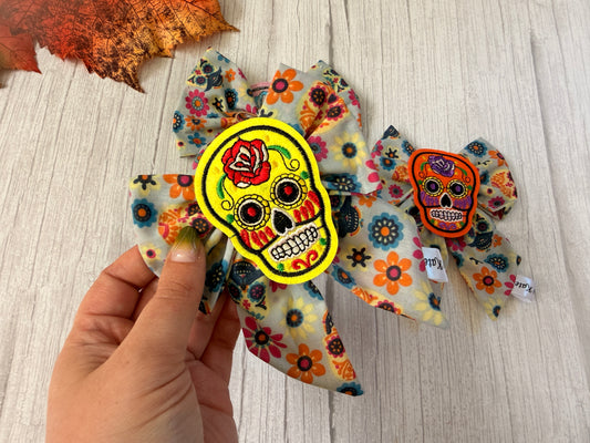 Pet Sailor Bows - Day of the dead