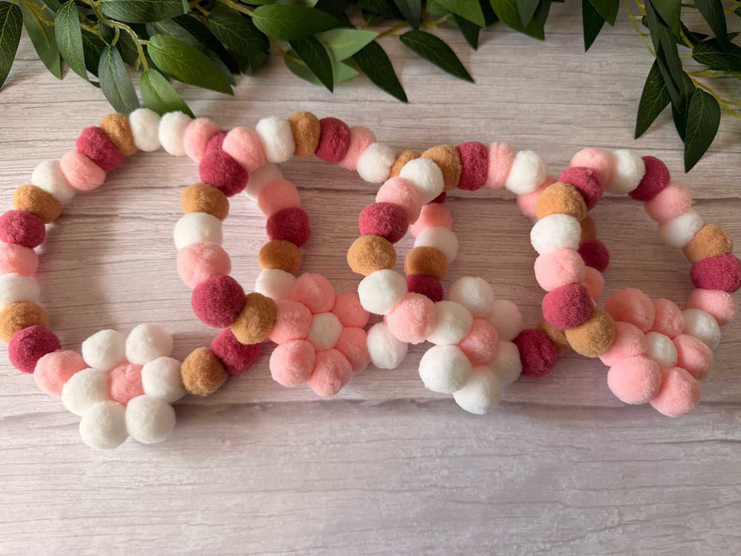 PomPom Pet Collar - Daisy Days