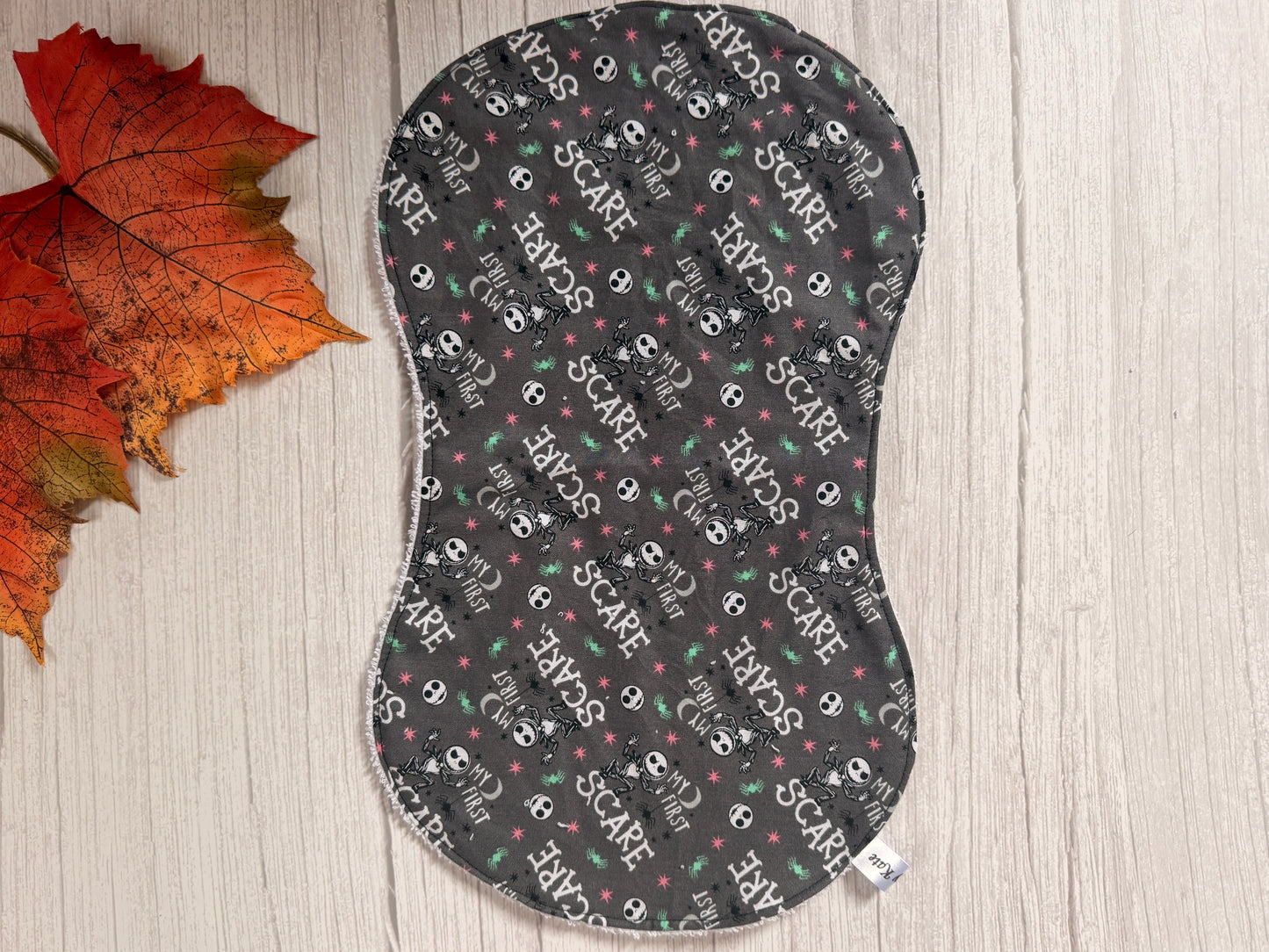 Cotton & Terry Towelling Baby Burping Cloth - My First Scare