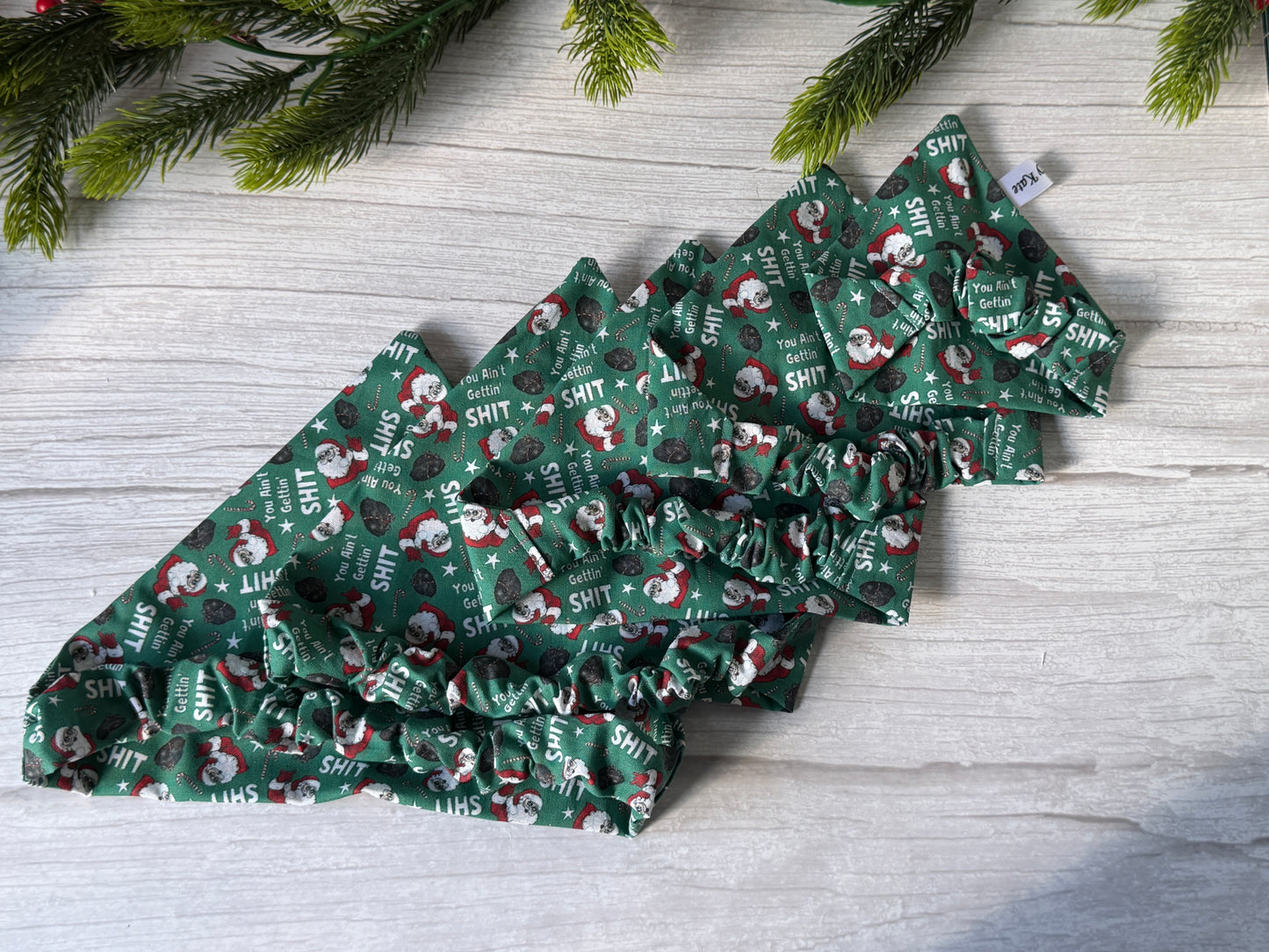 Cotton Pet Scrunchie Bandana - You ain’t getting s***