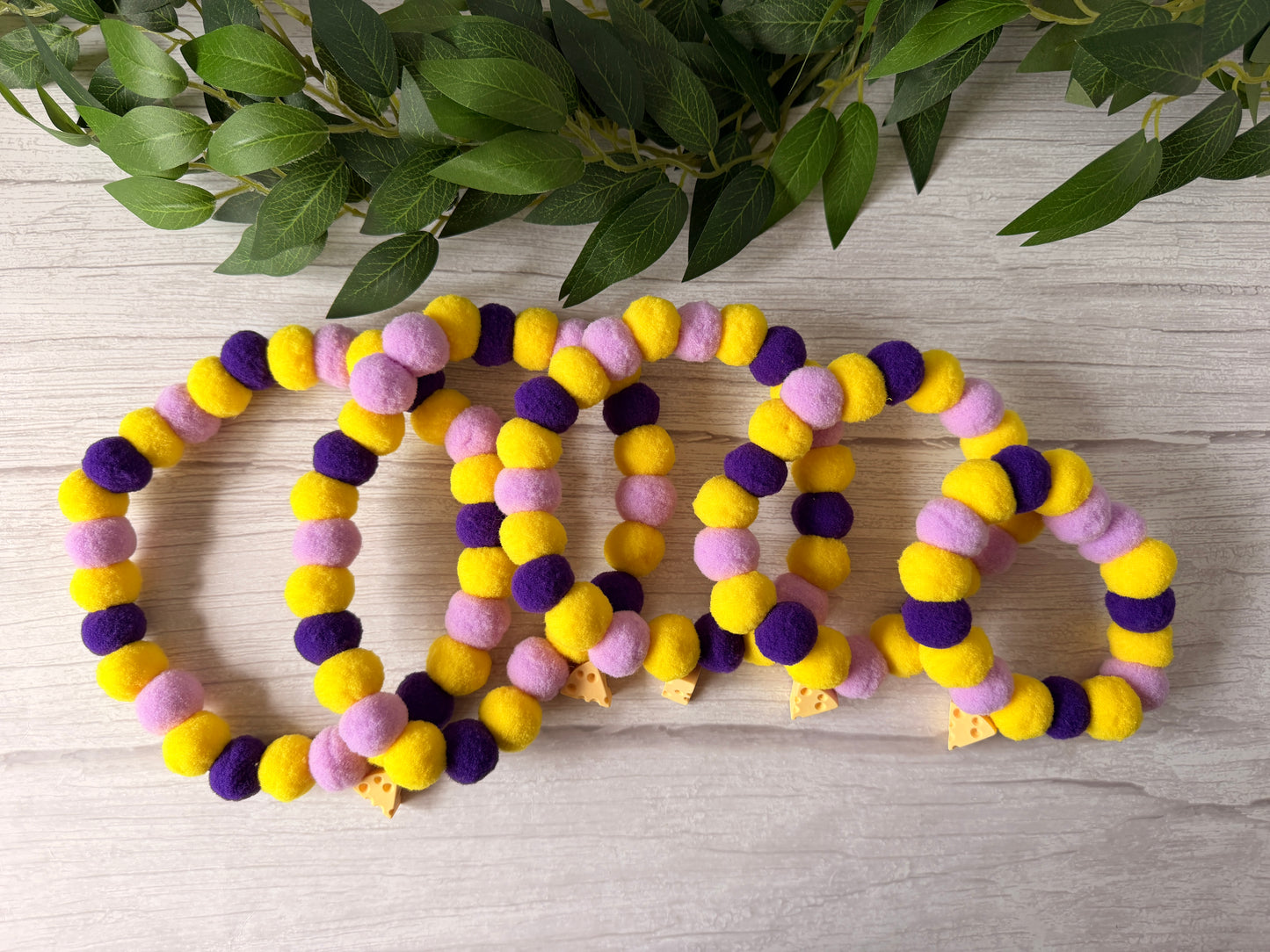 PomPom Pet Collar -  Cheesetastic