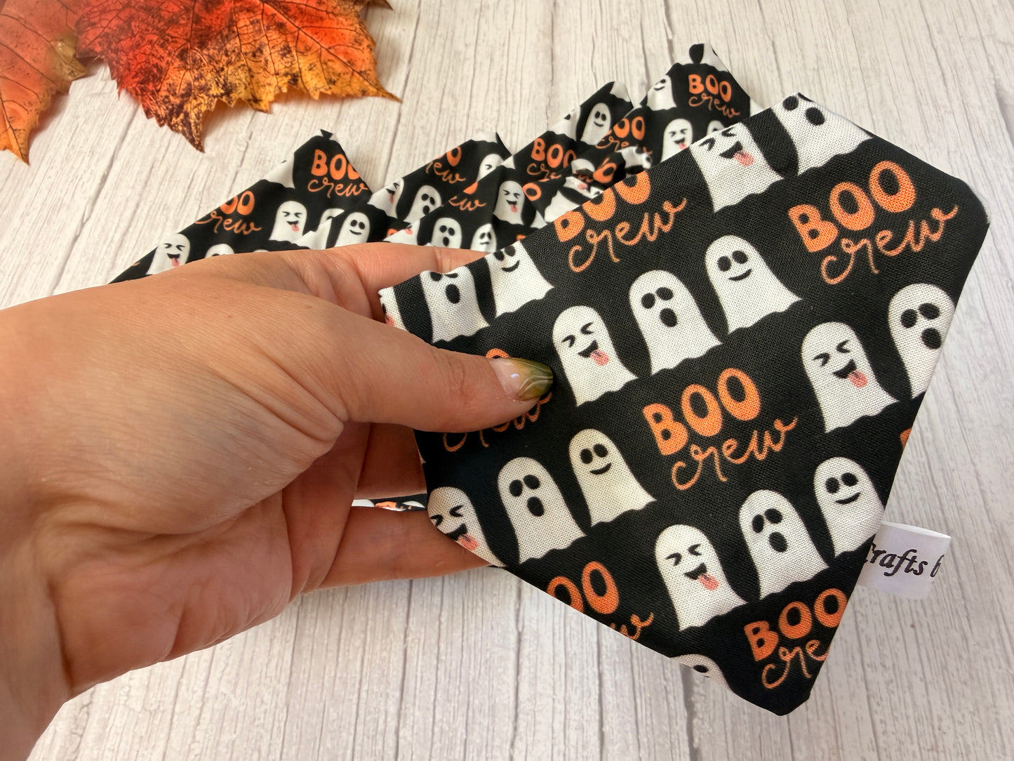 Cotton Pet Scrunchie Bandana - Boo Crew