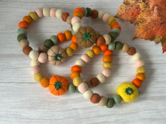 PomPom Pet Collar - Statement Pumpkins