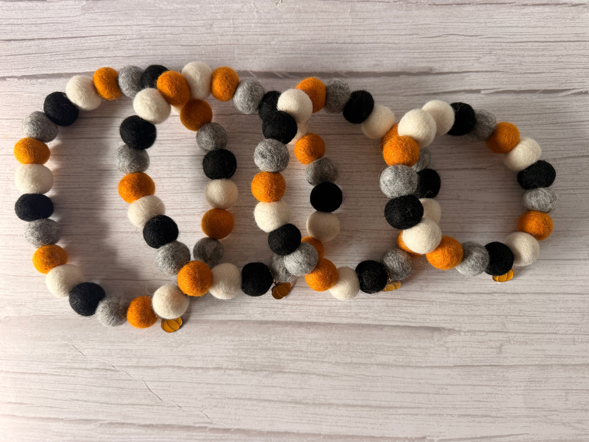 PomPom Pet Collar - Harvest season