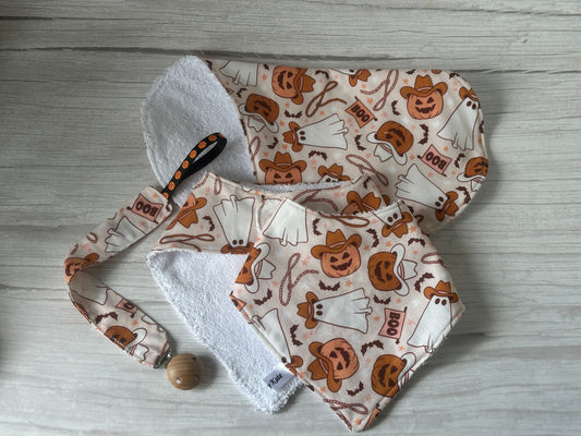 Cotton & Terry Towelling Baby Sets - Halloween Cowboy