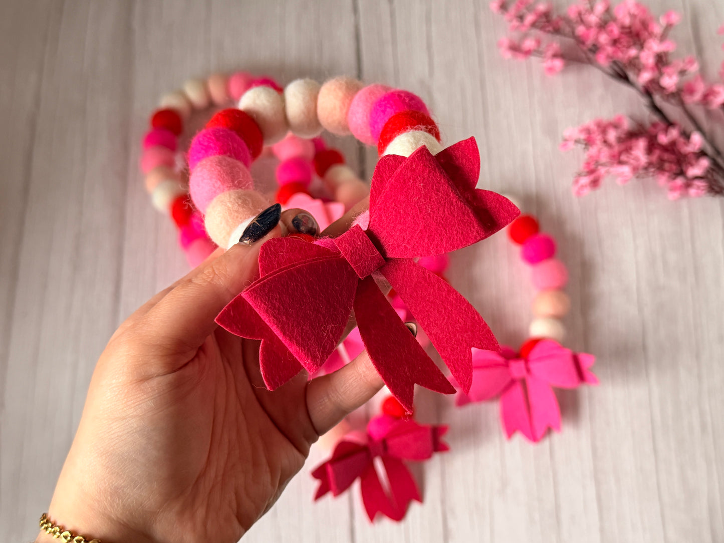 PomPom Pet Collar - Valentine’s bows