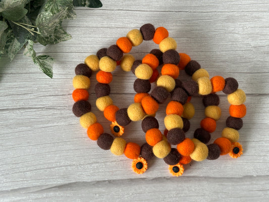 PomPom Pet Collar - Sunflower Vibes
