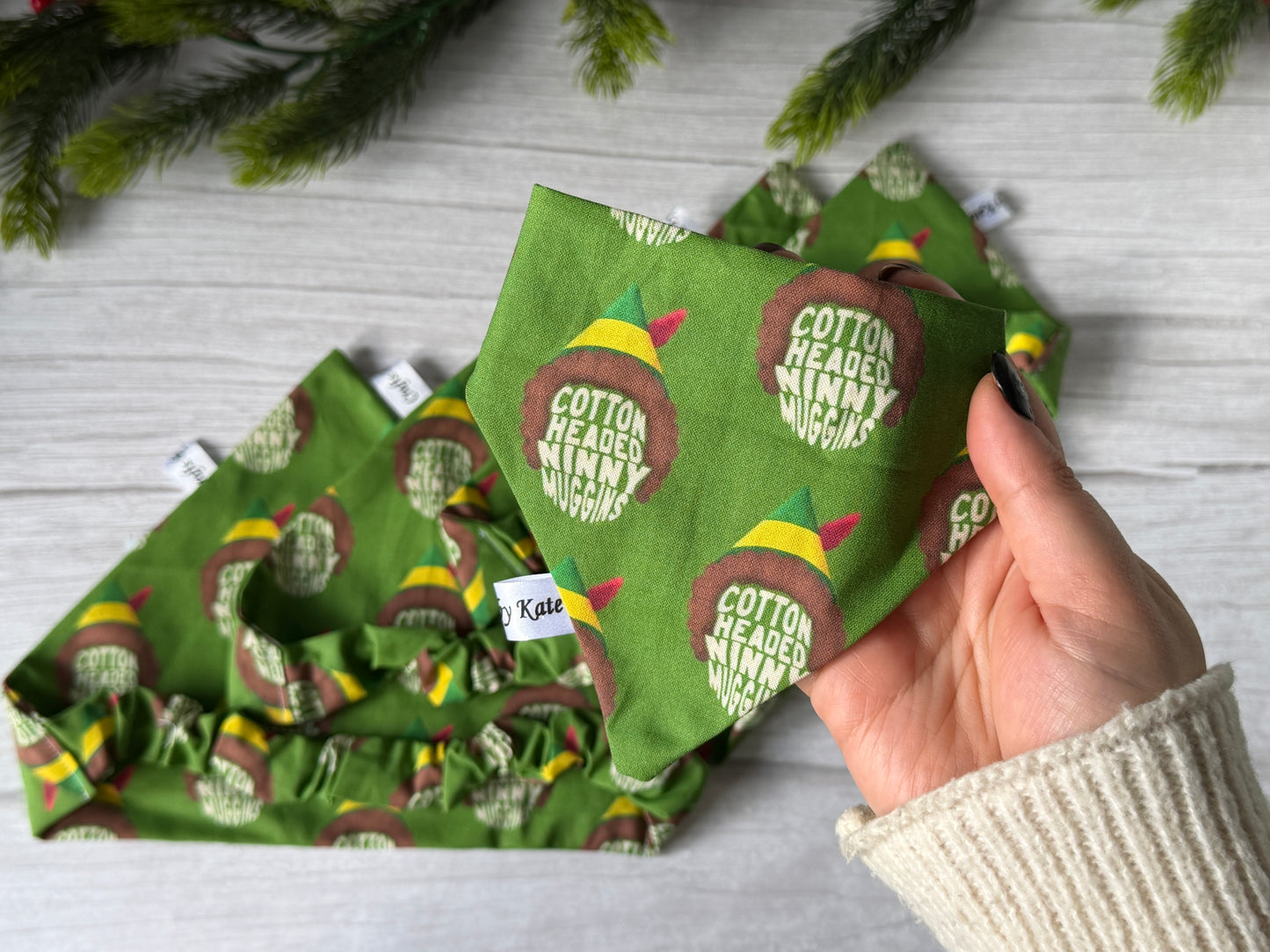 Cotton Pet Scrunchie Bandana - Cotton Headed Ninny Muggins