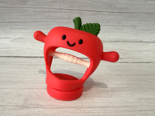 Baby Hand Teether - Red Apple