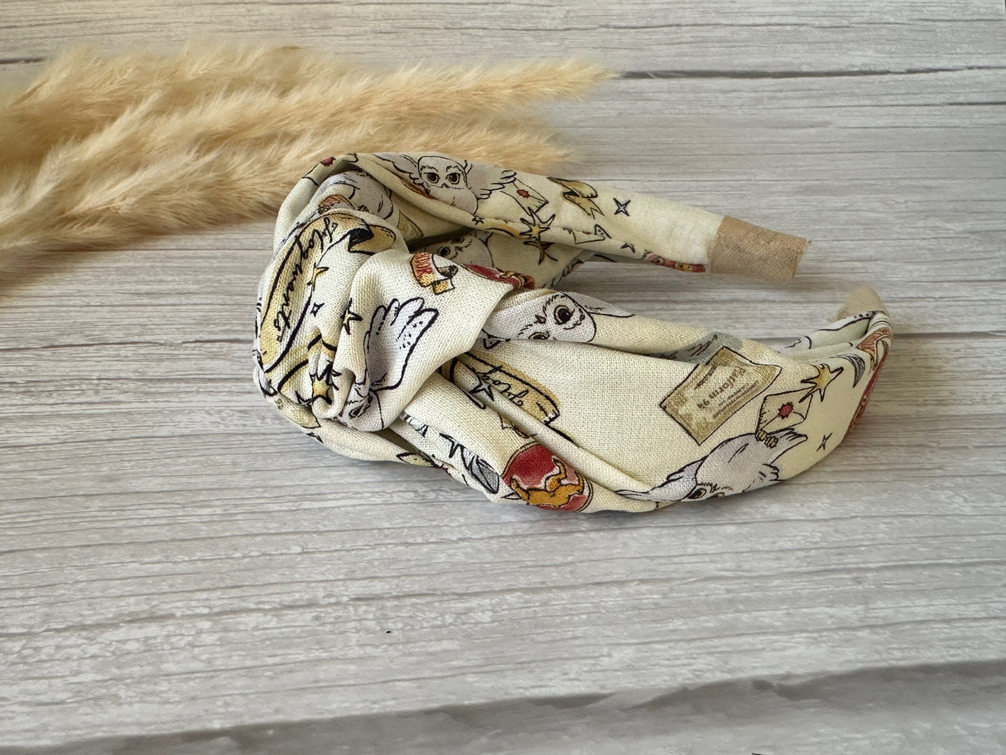 Cotton Knotted Headband - Harry Potter's Hedwig