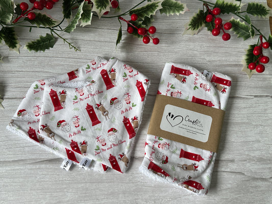 Cotton & Terry Towelling Baby Sets - Mr & Mrs Santa Claus