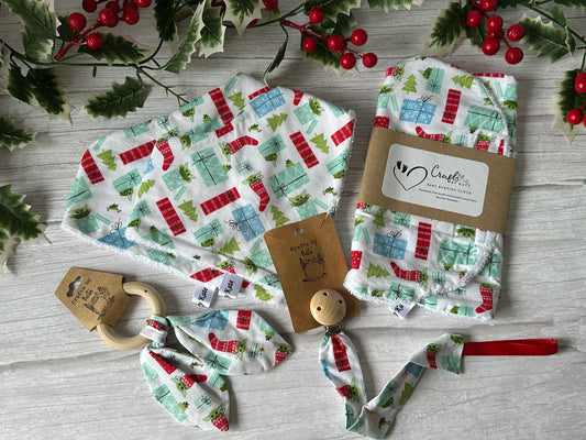 Cotton & Terry Towelling Baby Sets - Christmas Baby Yoda