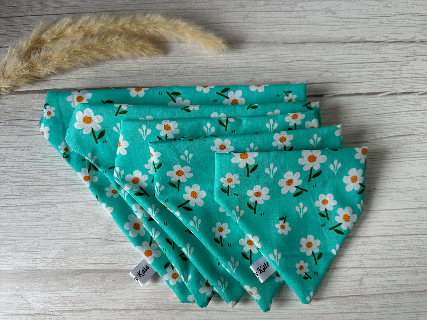 Cotton Pet Scrunchie Bandana - Daisy Obsessed