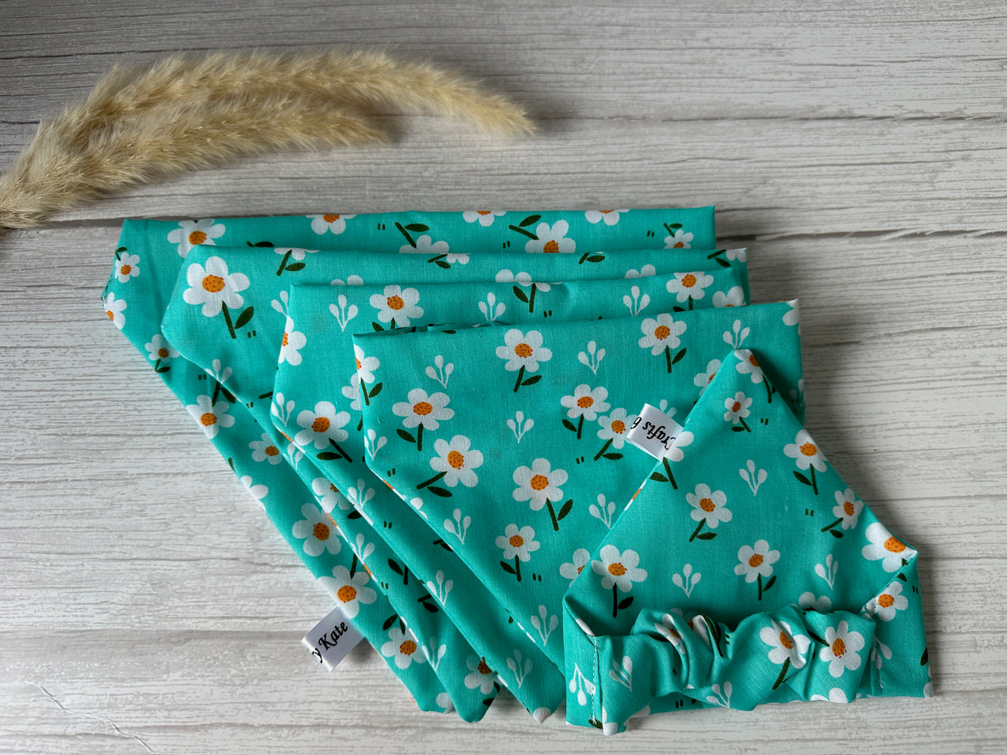 Cotton Pet Scrunchie Bandana - Daisy Obsessed