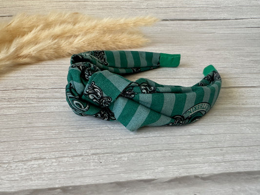 Cotton Knotted Headband - Harry Potter's Slytherin