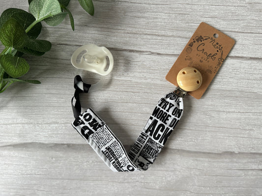 Cotton & Bamboo Baby Dummy Clip - Harry Potter's Daily Prophet