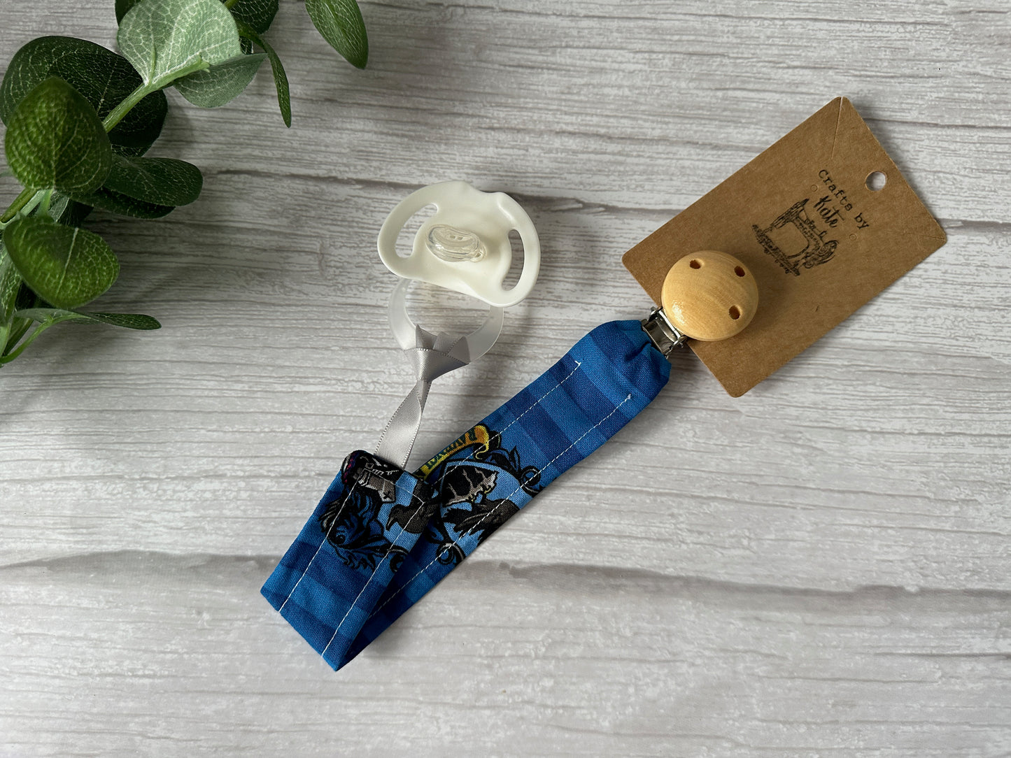 Cotton & Bamboo Baby Dummy Clip - Harry Potter's Ravenclaw