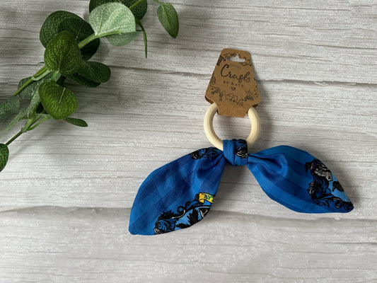 Cotton & Bamboo Baby Teething Rattle - Harry Potter's Ravenclaw